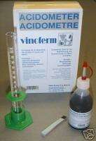 Acidometer Acid Test Kit (wine making supplies)  