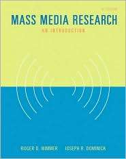 Mass Media Research An Introduction (with InfoTrac), (0534647189 