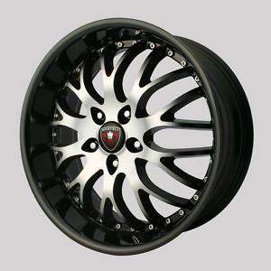22S Merceli M11 NEW black 4 wheels rims&4 tires  