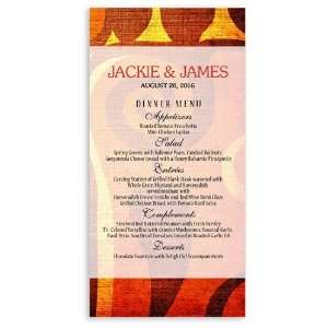 100 Wedding Menu Cards   Caribbean Cool: Office Products