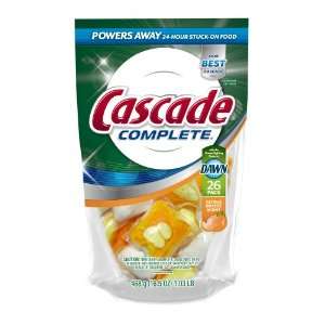  Cascade Complete All in 1 ActionPacs Dishwasher Detergent 