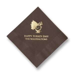  Turkey Foil Stamped Napkins