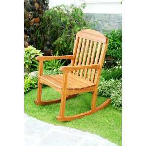  Rocking Chair Shorea Outdoor Patio Furniture: Patio, Lawn 