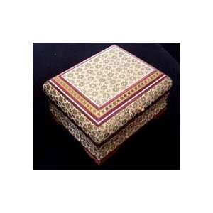   Khatam Inlay Decorative Jewelry Box with Wood Trim: Home & Kitchen