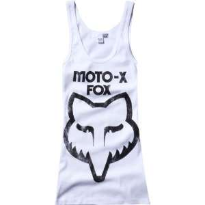  Fox Racing Moto X Fox Girls Tank Casual Shirt/Top   White 