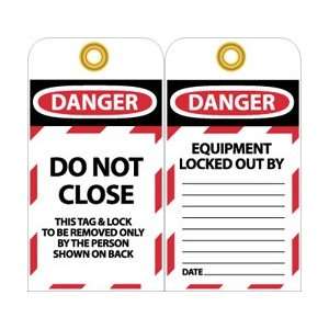 LOTAG31  Tags, Lockout, Danger, Do Not Close, 6 x 3, Unrippable 