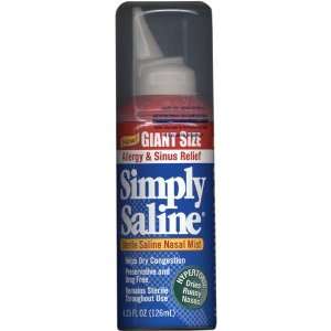  Simply Saline Adult Nasal Mist, Allergy and Sinus Giant 