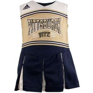  Pittsburgh Panthers Navy Blue Toddler Two Piece Cheerleader Dress 