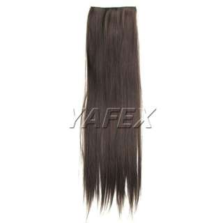   straight Onepeice clip in hair extensions hairpeice 3colors  