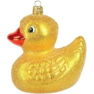  Rubber Ducky Polish Glass Christmas Ornament: Home 