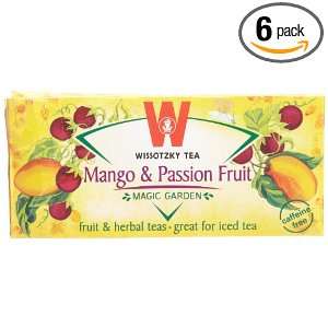 Wissotzky Mango and Passion Fruit, 1.55 Ounce Boxes (Pack of 6)