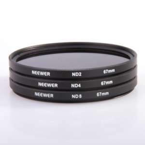 NewND2 + ND4 + ND8 67MM Neutral Density Filter 67 MM  
