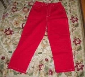 CHADWICKS sport RED jeans women size 10 pants jeans 30 x 27  