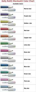Sakura Gelly Roll Stardust 6pk GALAXY Assorted Ink Pen Set 53482379034 
