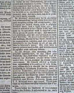 Bull Run Beauregards Report in 1861 Louisville Kentucky CONFEDERATE 