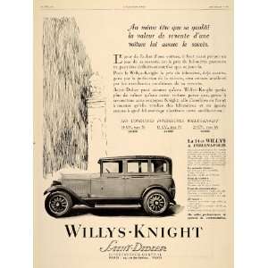   Willys Knight Saint Didier Racing   Original Print Ad