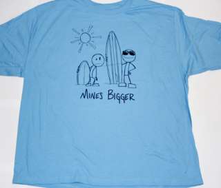   Johns Bay cotton t shirt. This funny shirt reads,  Mines Bigger