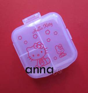   Kitty Pill Cases Double Medicine Case Medical Pill Box Drug  