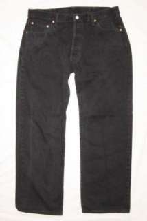 Mens 36x30 Levis 501 black button fly jeans (tag = 40x32)  