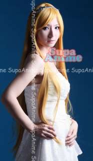 Cosplay Wig 100cm Super Long Blonde vocaloid Lily★  