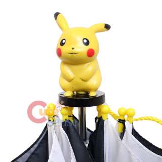 Pokemon Kids Umbrella Black and White  Pikachu Snivy Tepig Oshawott 