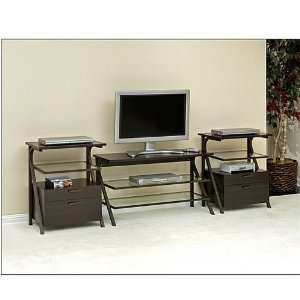 Akimbo Espresso Entertainment Center Espresso Finish/Bronze Paint 