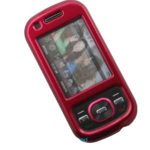  Crystal Hard Solid RED Cover Case for Samsung Exclaim M550 Sprint 