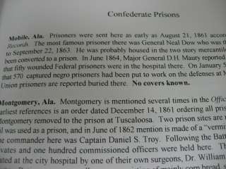 Civil War Reference SIGNED Prisoners MAIL Illustrated  