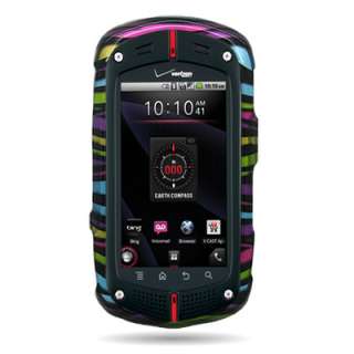 Hard Rainbow Zebra Case For Casio Gzone Commando Phone  