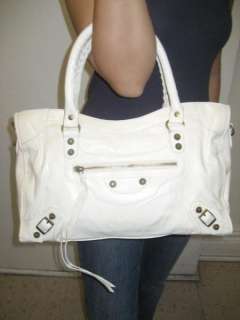 new handbag WHITE bag purse motorcycle LEATHER LK designer womens 