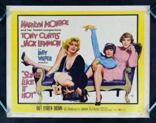 SOME LIKE IT HOT * MARILYN MONROE MOVIE POSTER 1959  