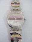 swatch stripe watch  