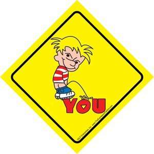   Auto Attitudes Car Sign: BOY (Calvin) PEEING ON YOU: Everything Else
