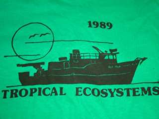 vtg TROPICAL ECOSYSTEMS t shirt 80s BIOLOGY L  
