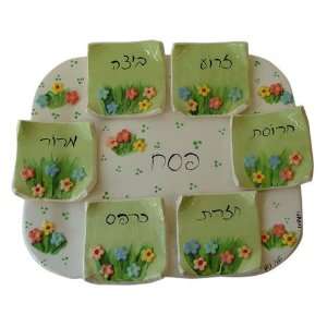  Passover Floral Painted Ceramic Seder Plate: Everything 