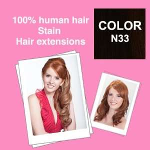   Weft   Silky Straight Weave  Hair Extensions 18 Color# N33: Beauty