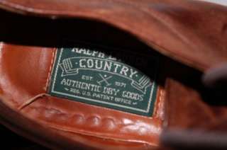   Ralph Lauren POLO Country Brown Leather Nubuck Shoes Sz 12 D  