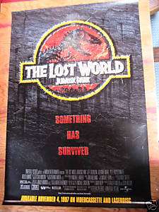 JURRASSIC PARK:THE LOST WORLD [MOVIE POSTER] 1997 MINT  