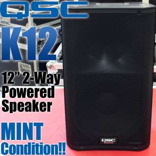 QSC K12 12 Two Way Powered Speaker K 12 1000w Active Loudspeaker MINT 