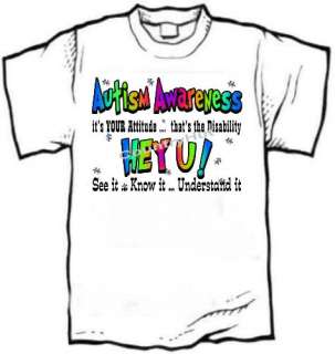 shirt   AUTISM Awareness, HEY U! understand it  