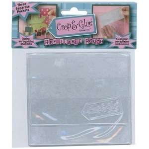  Crop and Glue Crop and Glue Pouch 3/Package, Clear Arts 