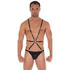 Mens Underwear, Genuine leather string with bodyharness