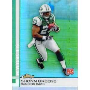  2009 Finest Blue Refractor Shonn Greene New York Jets #62 