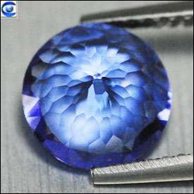 99ct  AAA Round  FL  Violetish Blue  Tanzanite  NR  