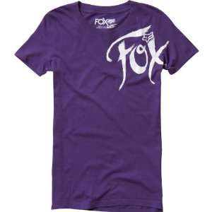  Fox Racing Ladies Fusion Crew Neck Shirt Purple XLarge 