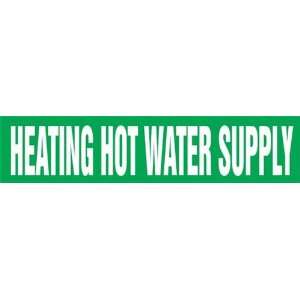 HEATING HOT WATER SUPPLY   Cling Tite Pipe Markers   outside diameter 