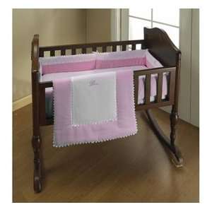  Pink Ric Rac Cradle Bedding   size15x33 Baby