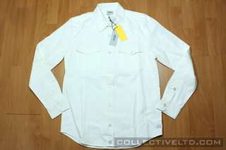 WeSC Farley L/S Button Up Shirt huf wtaps visvim WINTER WHITE Small S 