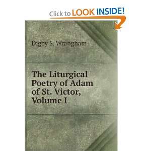   Poetry of Adam of St. Victor, Volume I Digby S. Wrangham Books