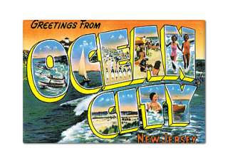 Greetings from Ocean City New Jersey Fridge Magnet  